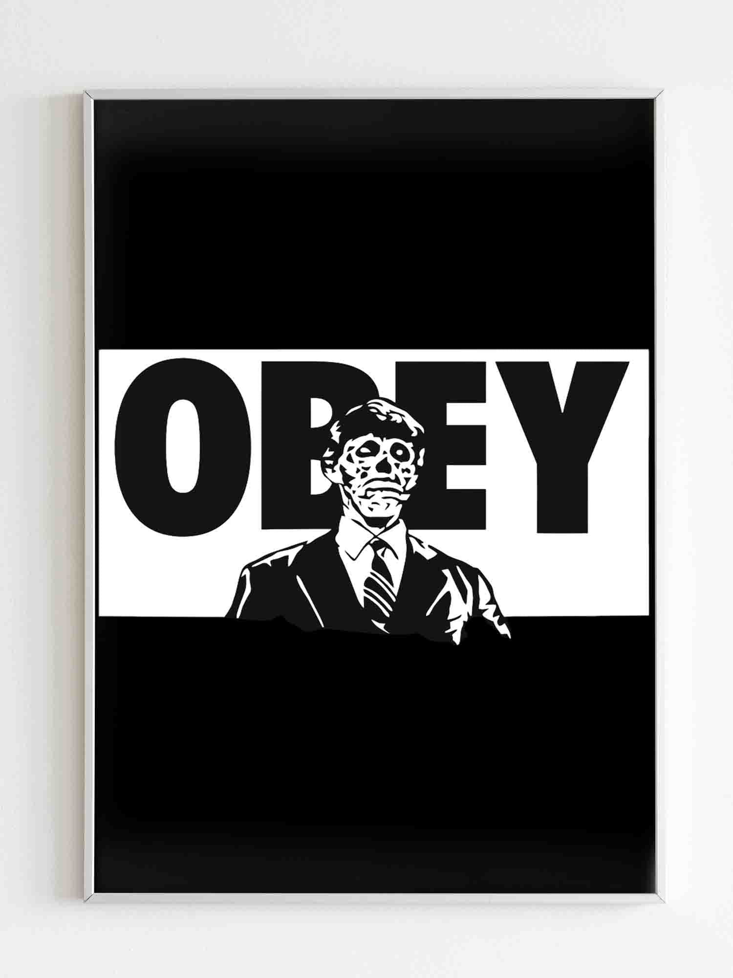 They Live Black Obey Poster - Poster Art Design