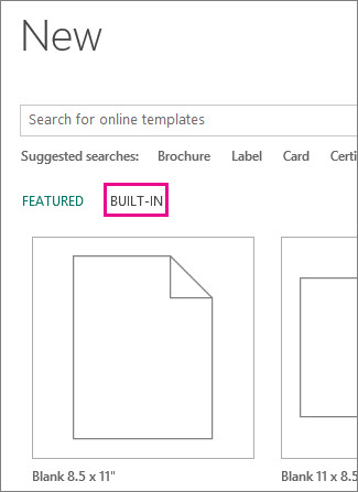 New Built-In