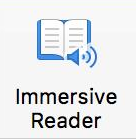 Immersive reader button