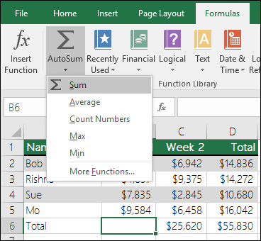 Ways To Add Values In A Spreadsheet Excel