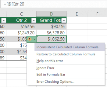 Use Calculated Columns In An Excel Table Office Support