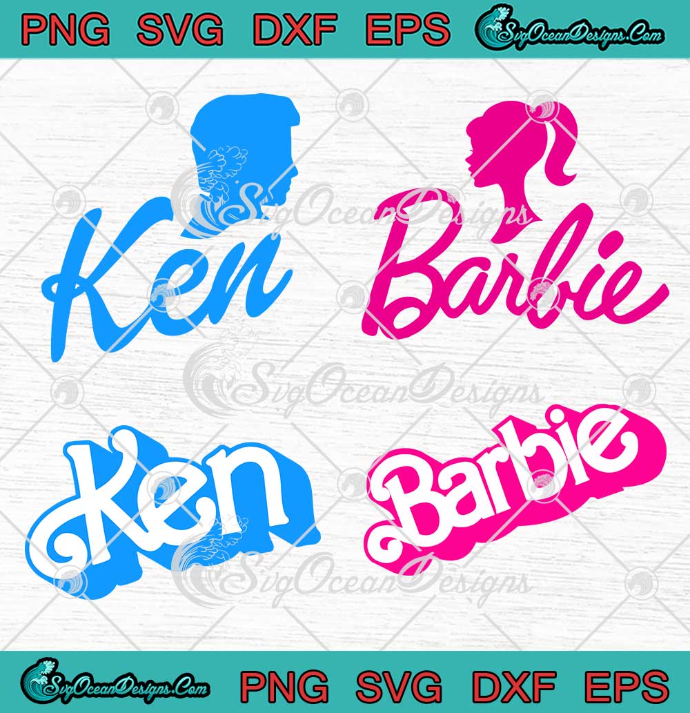 Barbie And Ken Couple SVG - Barbie Trending Movie 2023 SVG PNG EPS DXF ...