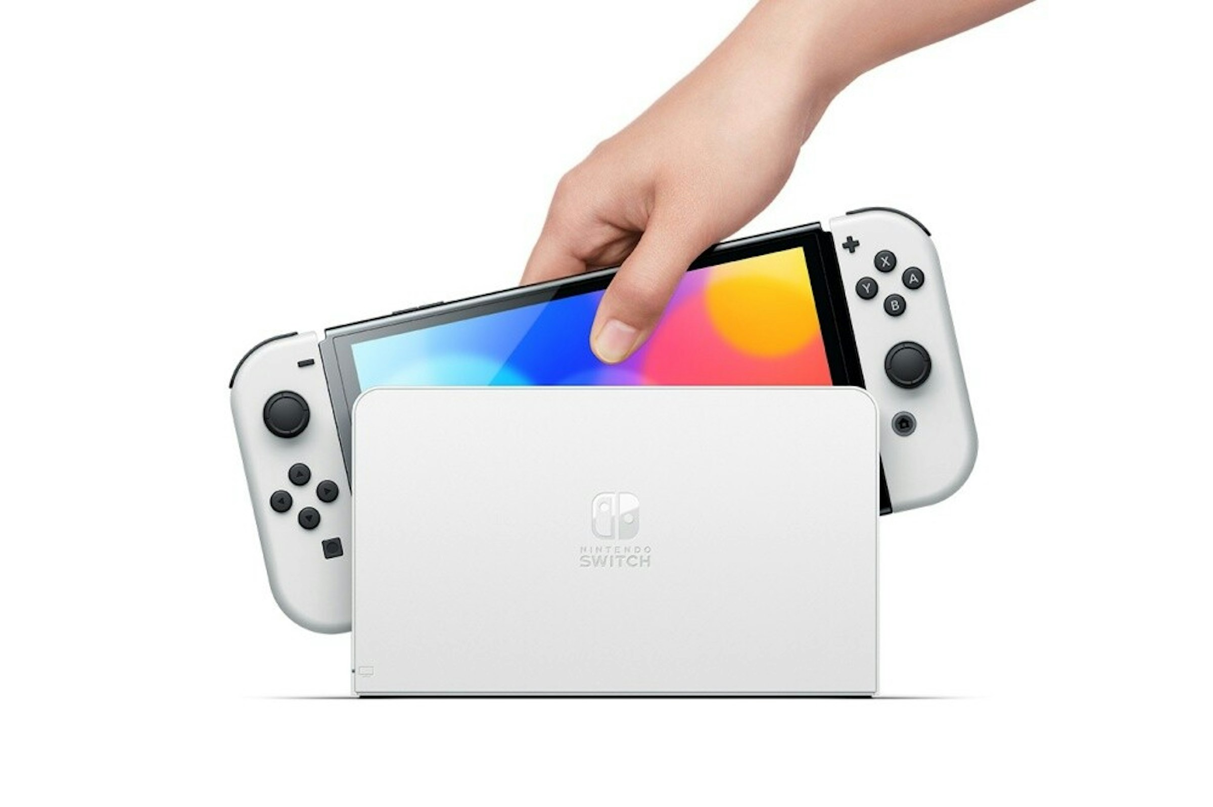 照片中提到了NINTENDO、SWITCH，跟任天堂Switch有關，包含了任天堂開關 OLED、Wii U、任天堂開關 OLED、任天堂、電子遊戲機