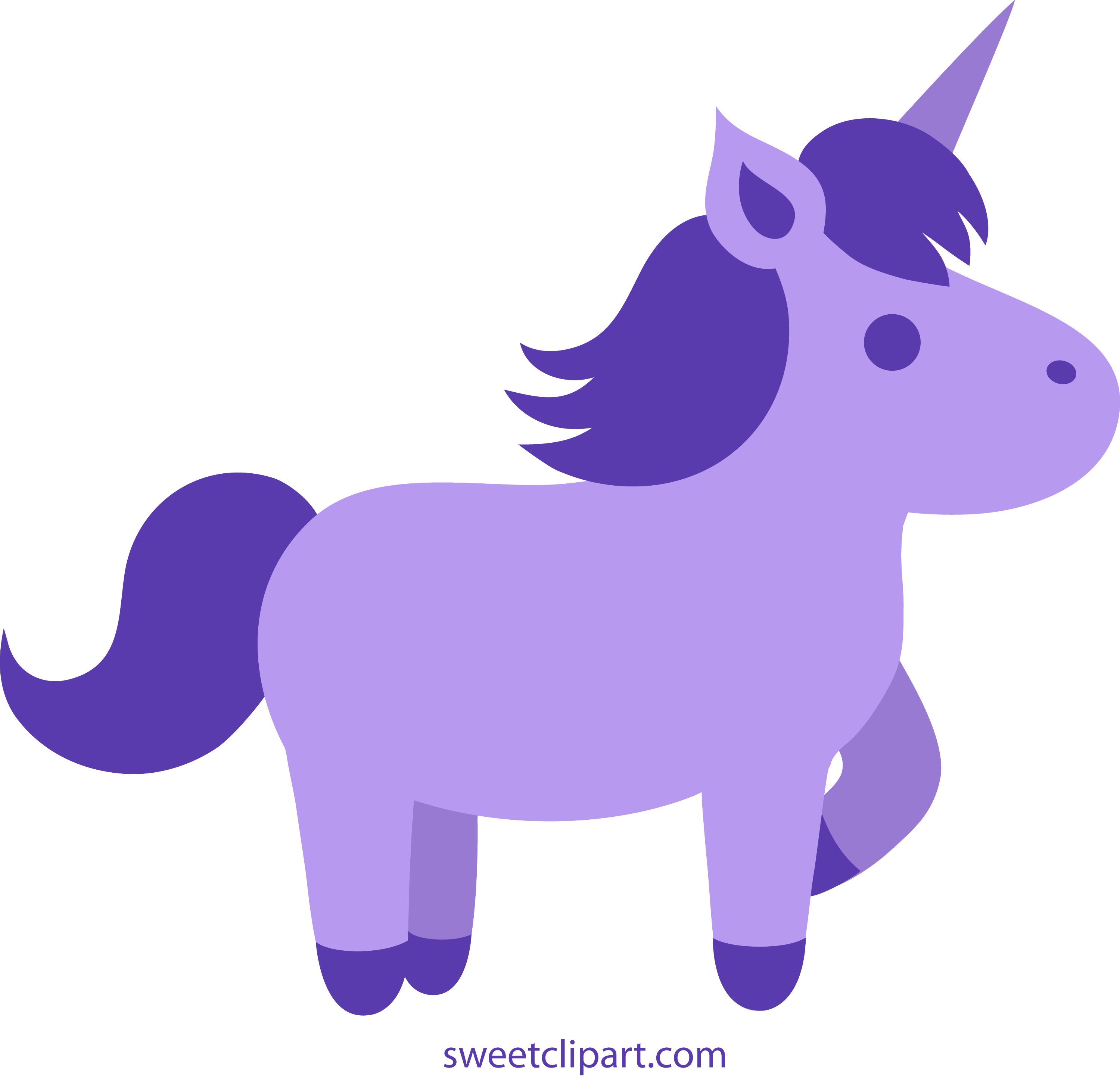 Purple Unicorn SVG