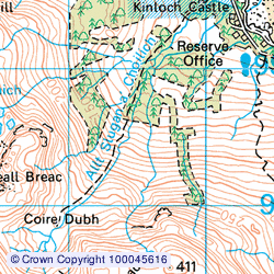 1:50,000 Modern Day Landranger(TM) Map © Crown Copyright