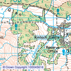 1:50,000 Modern Day Landranger(TM) Map © Crown Copyright