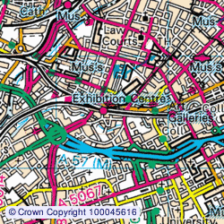 1:50,000 Modern Day Landranger(TM) Map © Crown Copyright