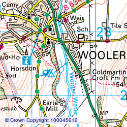 1:50,000 Modern Day Landranger(TM) Map © Crown Copyright