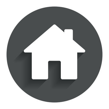 Home sign icon. Main page button. Navigation