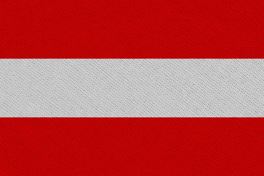 austria fabric flag