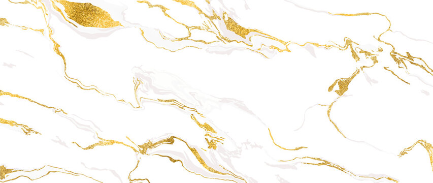 White and gold marble. Luxury wallpaper with gold shade, grey and white watercolor. Elegant marble pattern design for banner, covers, wall art, home decor and invitation.