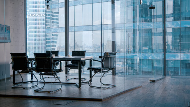 Empty meeting room in office