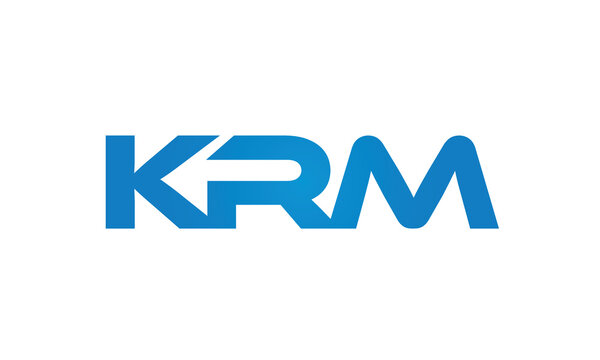 Connected KRM Letters logo Design Linked Chain logo Concept