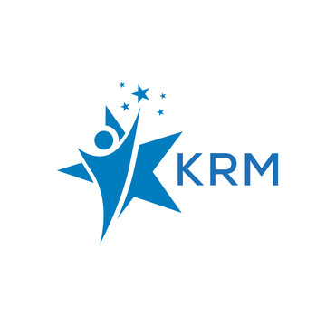 KRM Letter logo white background .KRM Business finance logo design vector image in illustrator .KRM letter logo design for entrepreneur and business.
