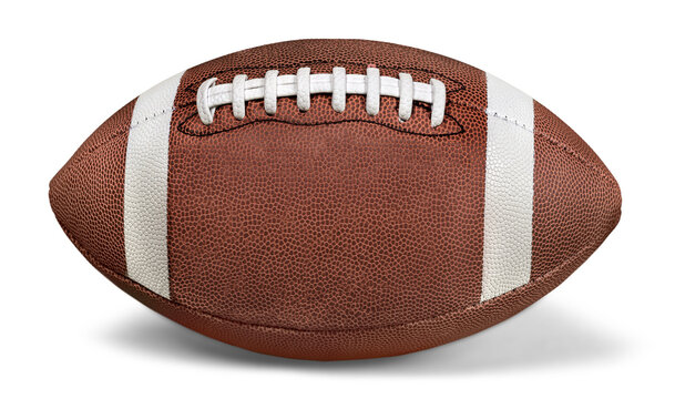 American football ball isolated on white background