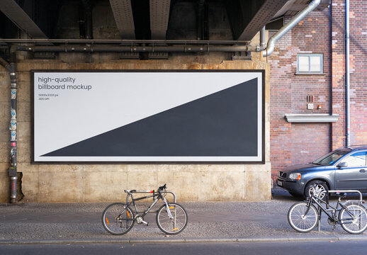 Billboard Outdoor Advertising Poster Mockup Template