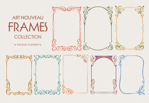 Art Nouveau Frames & Borders