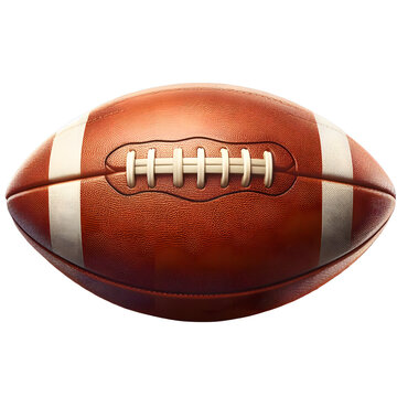 American football isolated on transparent background