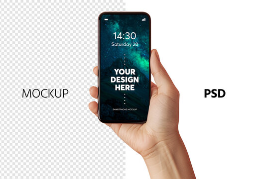 Smartphone mockup – ai generated image