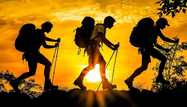 A Trio of Mountain Climbers