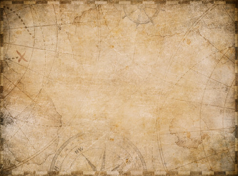 old nautical map background 