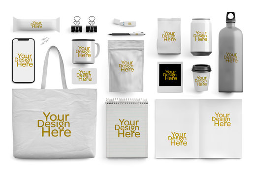 Business Collateral Merchandise Mockup Set