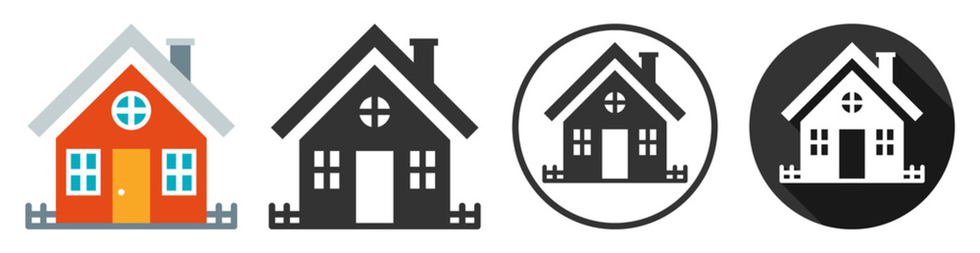 House home vector icon set