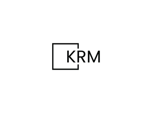 KRM letter initial logo design vector illustration