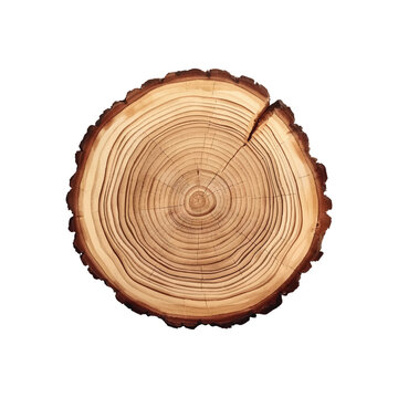 Cross section of tree trunk I Tree ring I wood slices vector