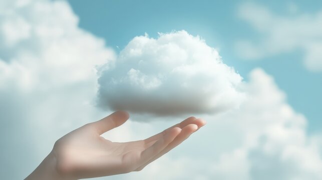 create 20 prompts for stock photos related to cloud computing with 100-250 characters and ending with