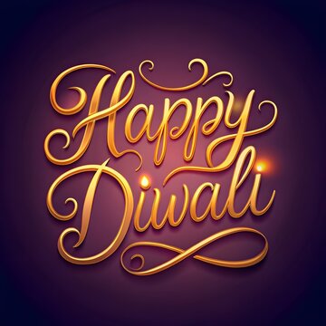 Free Photo happy Diwali lettering design generative ai