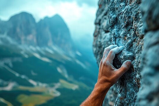 Rock Climbing in Mountains