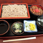 かよう亭 - もり蕎麦ミニカルビ丼　細麺の蕎麦が美味しい