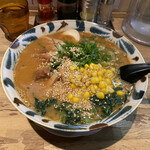 豚骨ラーメン 銀水 - 海老みそ豚骨ラーメン