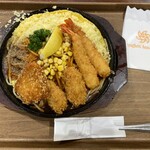 チャオニーノスパゲティーハウス - 料理写真:カキミックスレギュラー鉄板玉子敷き