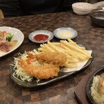 Seafood to Honetsukidori Sanuki Sakaba Takamatsu Ferry Tori Ten - やっぱ寒い日は加熱調理もんがうまいっす！