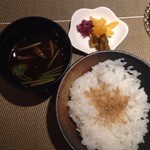 鉄板　灼奏 - 締めのご飯