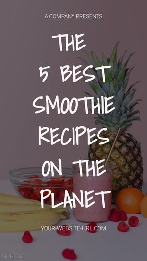 Smoothie Recipe Instagram Story Template