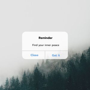 Free Inner Peace iPhone Reminder Instagram Post