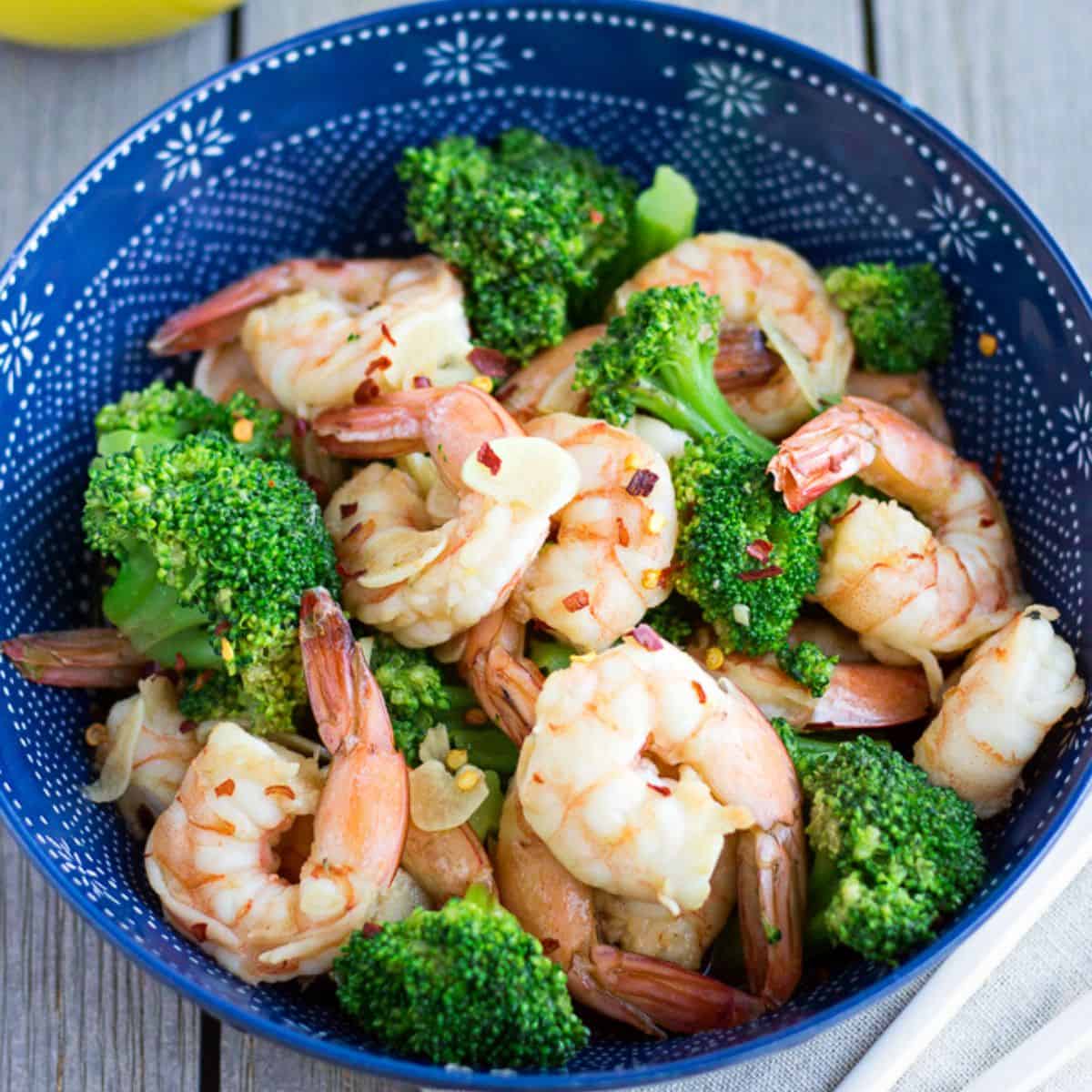 Healthy Shrimp and Broccoli