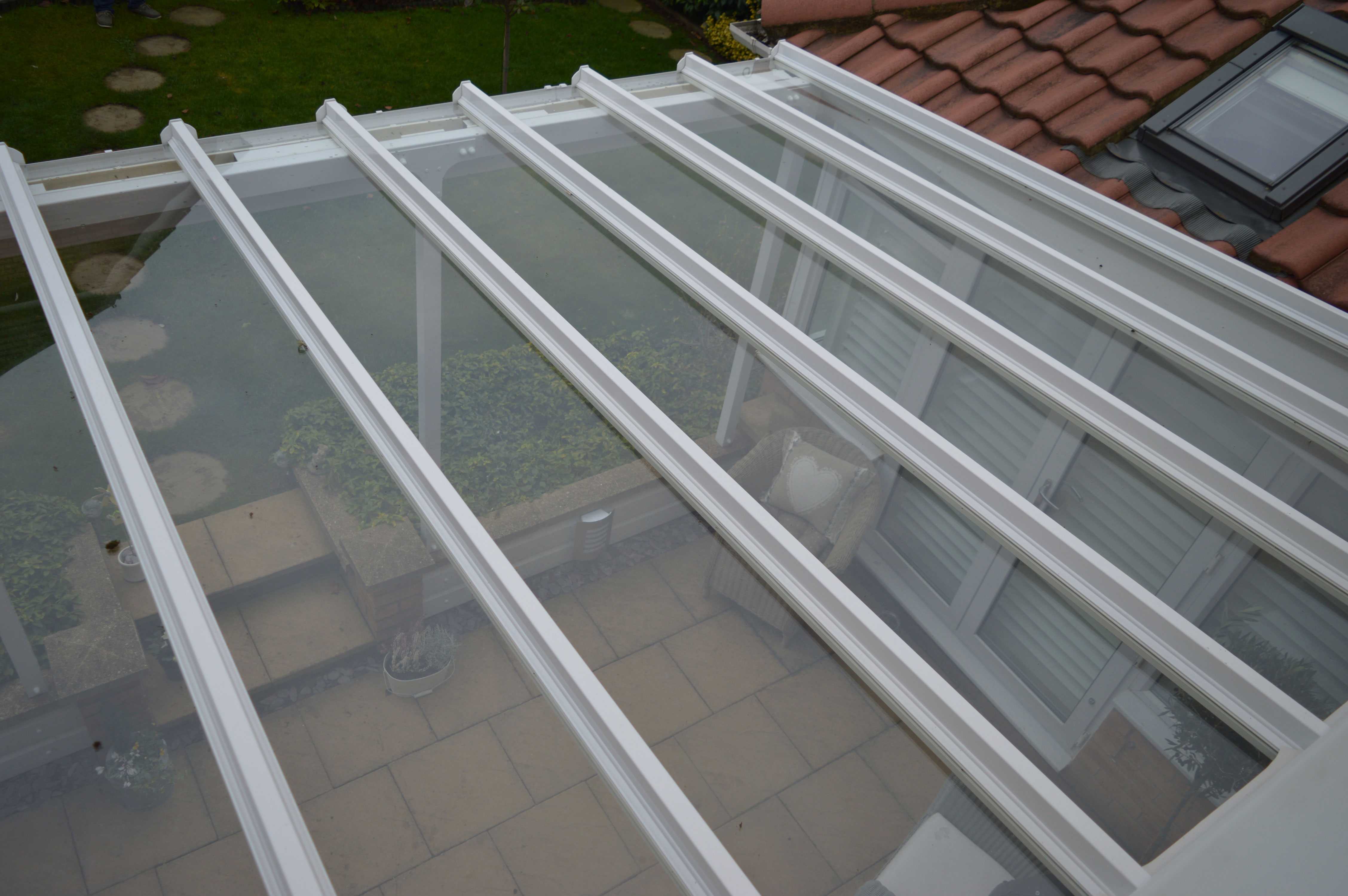 Glass Roof Polycarbonate pergola - Oxilo