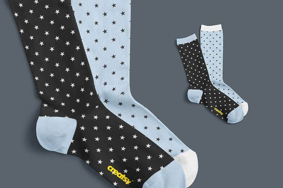 Download 24 Socks Mockup Templates to Showcase Your Creative Prints