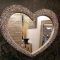 Heart Shaped Mirrors for Walls