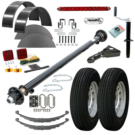 6000 lb TK Single Axle Trailer Parts Kit - 6K Capacity LD (Complete Original Series)