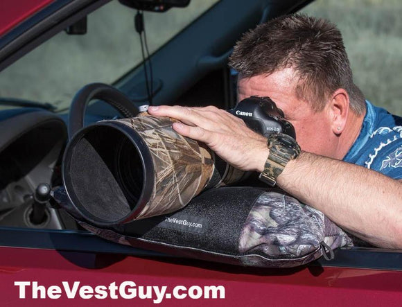 Camo Camera Lens Pillow