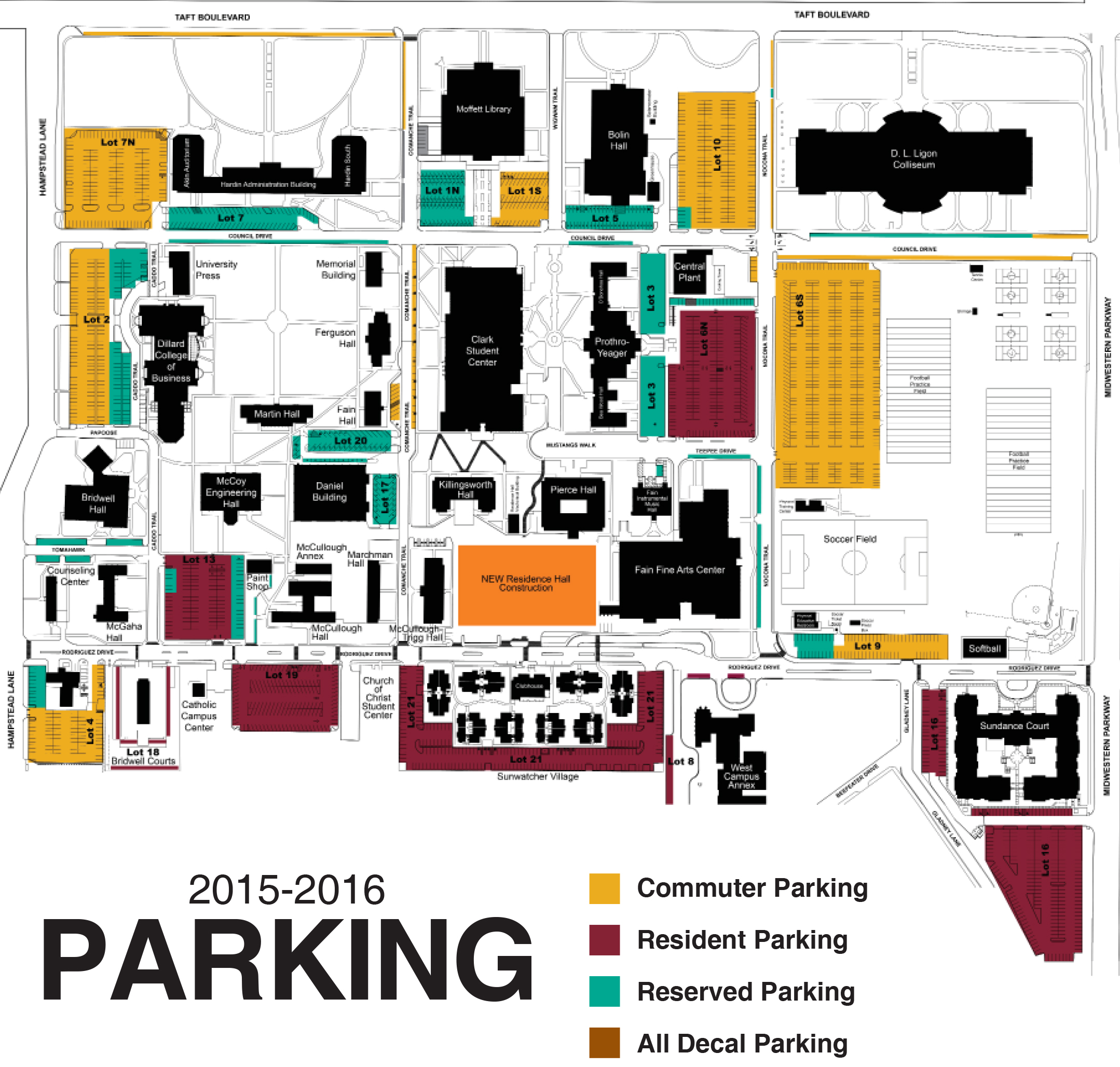 Parking lots open and close in time for fall semester – The Wichitan