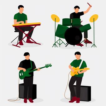 Illustration, band, artist, performance, 