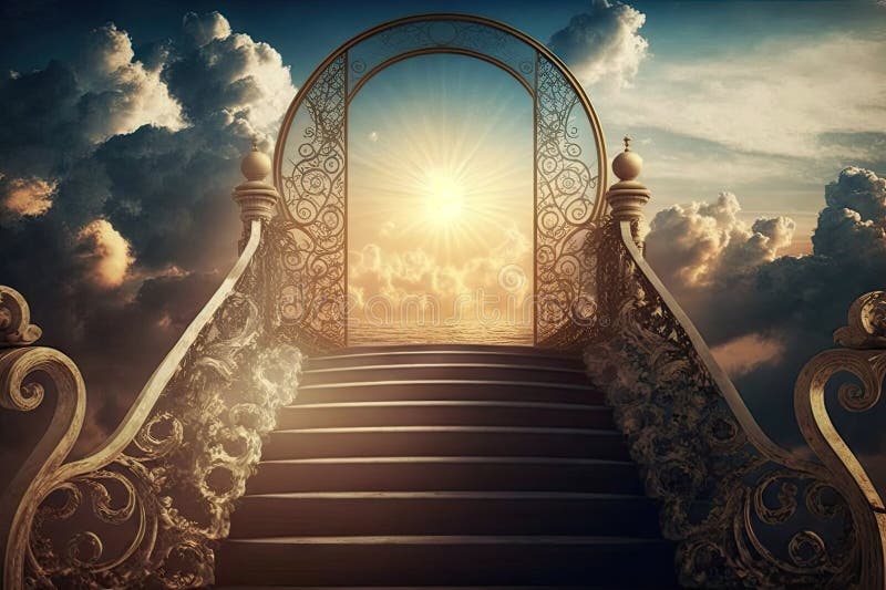 Heavenly Clouds Gates Stock Illustrations – 117 Heavenly Clouds Gates ...