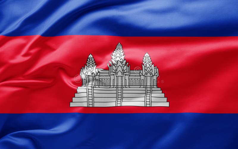 Waving National Flag of Cambodia Stock Image - Image of nationalism ...