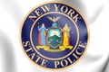 Seal of New York State Police, USA. 3D Illustration